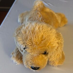 Aurora Tan Plush Puppy Toy
